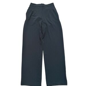 Shein Pants Womens S Small Black Wide Leg Trouser Dressy Career Business